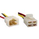 CONECTOR 4C UNIVERSAL MACHO-HEMBRA CON RETEN MD85107-MD85108
