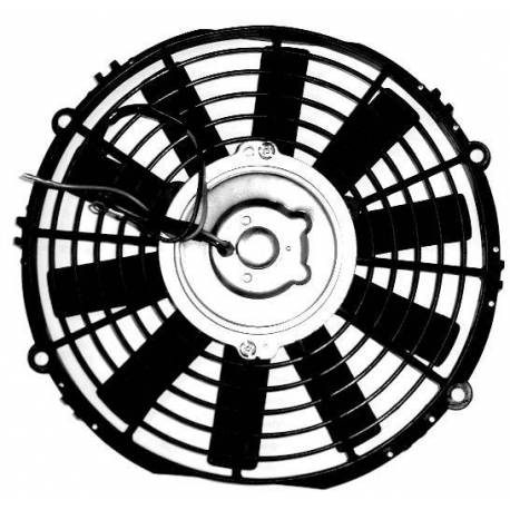 ELECTROVENTILADOR UNIVERSAL 10 PULGADAS 12V 80WATT 10 ASPAS RECTAS