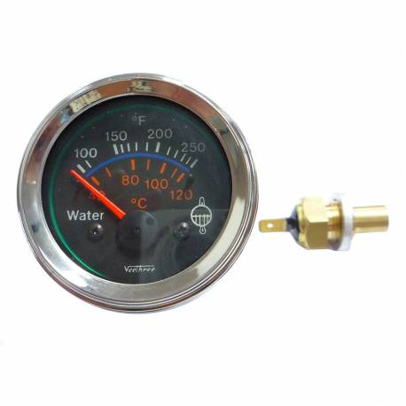 RELOJ TEMPERATURA ELECTRICO 24V 40-120C 52MM CON VALVULA V0912 VEETHREE MADE IN INDIA