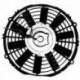 ELECTROVENTILADOR UNIVERSAL 10 PULGADAS 12V 80WATT 10 ASPAS RECTAS